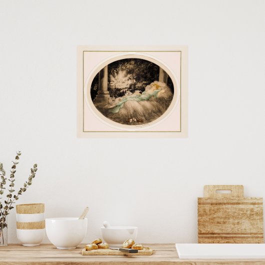 Schlachthof von Louis Icart Poster (Küche)