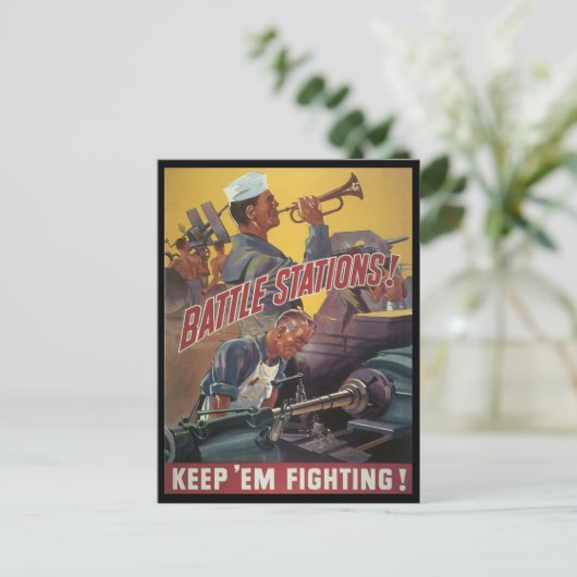 Schlachthöfe - Weltkrieg 2 Postkarte (Stehend Vorderseite)