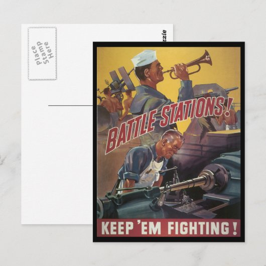 Schlachthöfe - Weltkrieg 2 Postkarte (Vorne/Hinten)