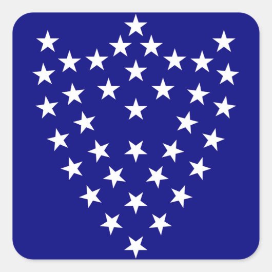 Schlachtkleber von General Sherman (Quadrat) Quadratischer Aufkleber (Vorderseite)