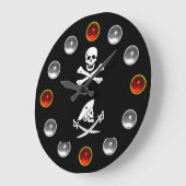 SCHLACHTKNOCHEN UND SCHWERTER GROßE WANDUHR (Winkel)