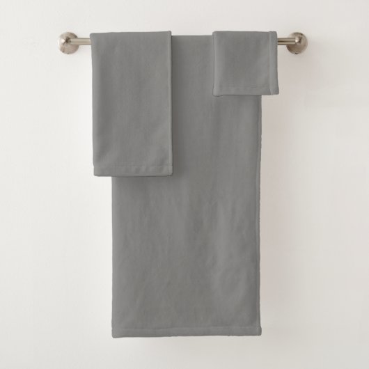 Schlachtkörpergrau (Vollfarbe) Badhandtuch Set (Insitu)