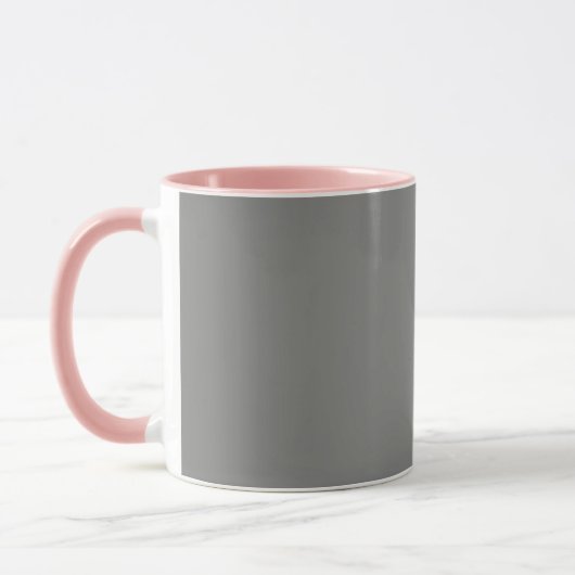 Schlachtkörpergrau (Vollfarbe) Tasse (Links)