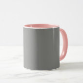 Schlachtkörpergrau (Vollfarbe) Tasse (VorderseiteRechts)