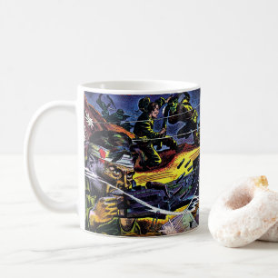 Schlachtruf 07 Krieg Vintage Comics Kaffeetasse