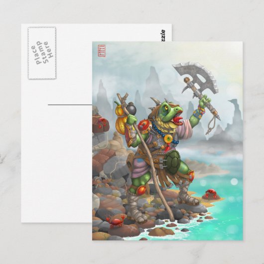 Schlachtruf Postkarte (Vorne/Hinten)