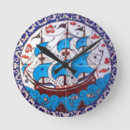 Schlachtschiff alt runde wanduhr