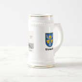 Schlachtschiff Bismarck Stein Bierglas (VorderseiteRechts)