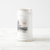 Schlachtschiff Bismarck Stein Bierglas (Mittel)