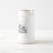Schlachtschiff Bismarck Stein Bierglas (Mittel)