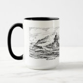 Schlachtschiff Bismarck Tasse (Links)