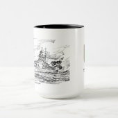 Schlachtschiff Bismarck Tasse (Zentrum)