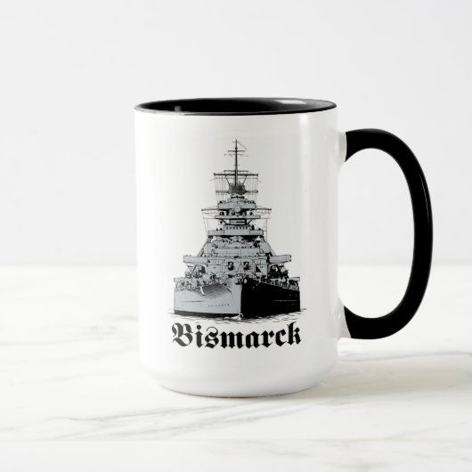 Schlachtschiff Bismarck Tasse (Rechts)
