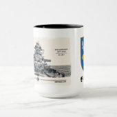 Schlachtschiff Bismarck Tasse (Zentrum)