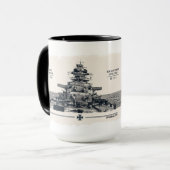 Schlachtschiff Bismarck Tasse (Vorderseite Links)