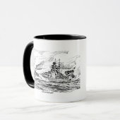 Schlachtschiff Bismarck Tasse (Vorderseite Links)