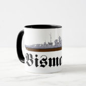 Schlachtschiff Bismarck Tasse (Vorderseite Links)