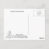 Schlachtschiff der Bretagne-Klasse, Baujahr 1913 Postkarte (Rückseite)