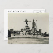 Schlachtschiff der Bretagne-Klasse in Calais Postkarte (Vorne/Hinten)