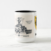 Schlachtschiff Deutschland Tasse (Zentrum)
