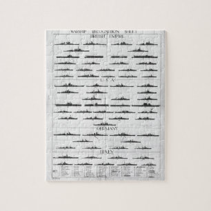 Schlachtschiff-Erkennungstafel der Marine aus dem  Puzzle