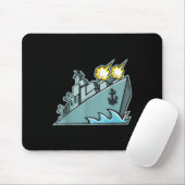 Schlachtschiff-Frachtschiff Grafik Mousepad (Mit Mouse)