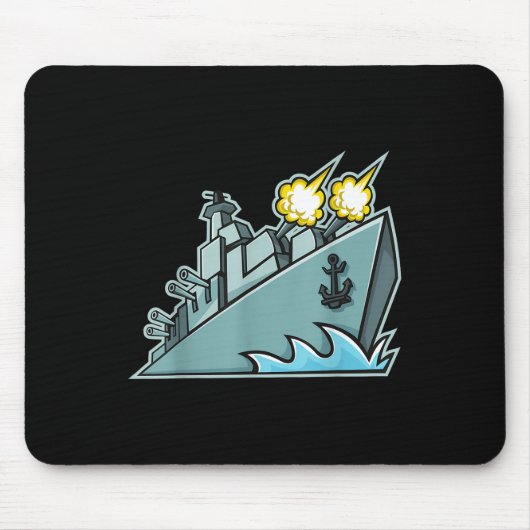 Schlachtschiff-Frachtschiff Grafik Mousepad (Vorne)