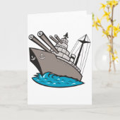 Schlachtschiff-Gruß-Karten Karte (Gelbe Blume)