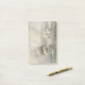 Schlachtschiff-Kriegsschiffe, die Post-it Klebezettel (Auf Schreibtisch)