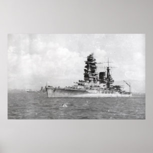 Schlachtschiff Nagato Poster