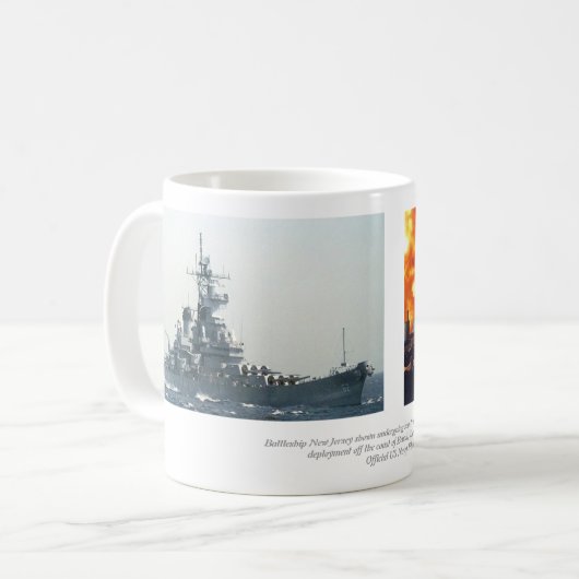 Schlachtschiff-New-Jersey Tasse (Vorderseite Links)