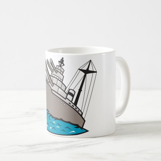 Schlachtschiff-Tasse Kaffeetasse (VorderseiteRechts)