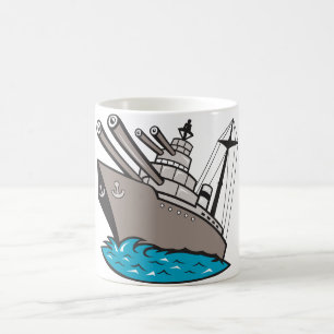 Schlachtschiff-Tasse Kaffeetasse