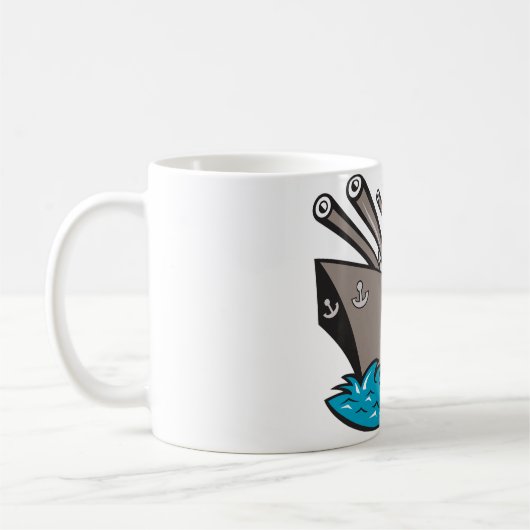 Schlachtschiff-Tasse Kaffeetasse (Links)