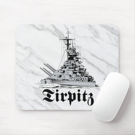 Schlachtschiff Tirpitz Mauspad (Mit Mouse)