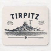 Schlachtschiff Tirpitz Mauspad (Vorne)