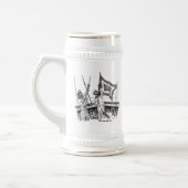 Schlachtschiff Tirpitz Seeleute Stein Bierglas (Links)