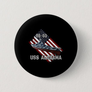 Schlachtschiff Uss Alabama Bb-60 & Kampfkrieg Button