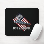 Schlachtschiff Uss Alabama Bb-60 & Kampfkrieg Mousepad (Mit Mouse)