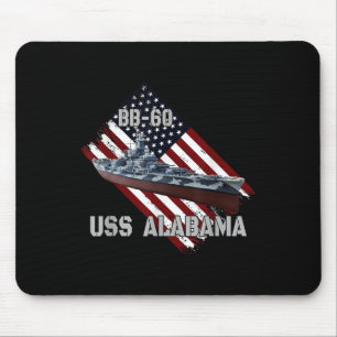 Schlachtschiff Uss Alabama Bb-60 & Kampfkrieg Mousepad