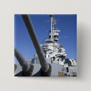Schlachtschiff USS Alabama im Battleship Memorial Button