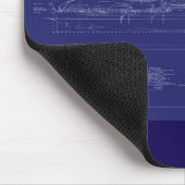 Schlachtschiff USS Arizona Blaupause Mousepad (Ecke)