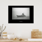 Schlachtschiff Vintage Poster (Küche)