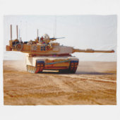 SCHLACHTTANK - Abrams M1 Fleecedecke (Vorderseite (Horizontal))