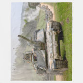 SCHLACHTTANK - Abrams M1 Fleecedecke (Vorderseite)