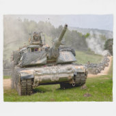 SCHLACHTTANK - Abrams M1 Fleecedecke (Vorderseite (Horizontal))