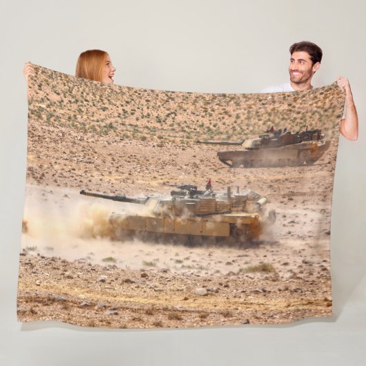 SCHLACHTTANK - Abrams M1 Fleecedecke (Beispiel)
