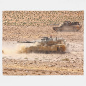 SCHLACHTTANK - Abrams M1 Fleecedecke (Vorderseite (Horizontal))