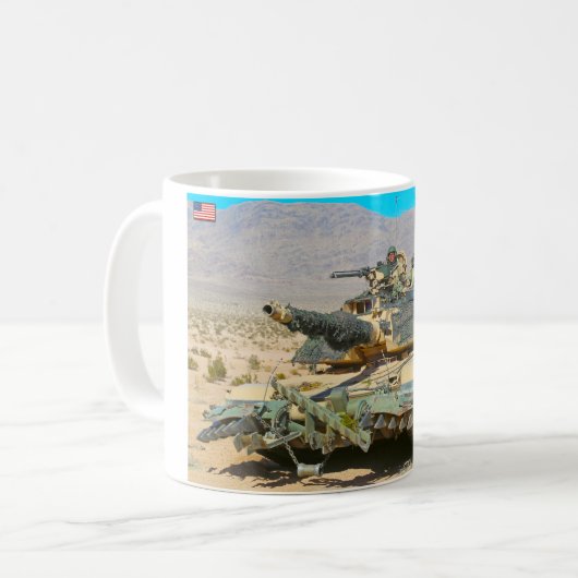 SCHLACHTTANK - Abrams M1 Kaffeetasse (Vorderseite Links)