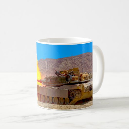 SCHLACHTTANK - Abrams M1 Kaffeetasse (VorderseiteRechts)